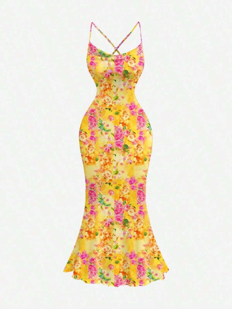 Vestido con cuello drapeado para mujer, ropa de otoño, vestido de mujer para San Valentín, vestido de baile de máscaras, vestidos elegantes para mujer - Multicolor 4 - Ver 1