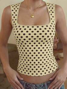 Blusa de uso diario versátil y casual con lunares para mujer - Multicolor 7 - Ver 1