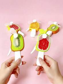 3 buah/Set Kipas Angin Mini Engkol Tangan, Tersedia Berbagai Warna dan Desain, Sempurna untuk Pesta Musim Panas dan Aktivitas Luar Ruangan, Pilihan Ideal untuk Wanita - Beraneka warna - View 1