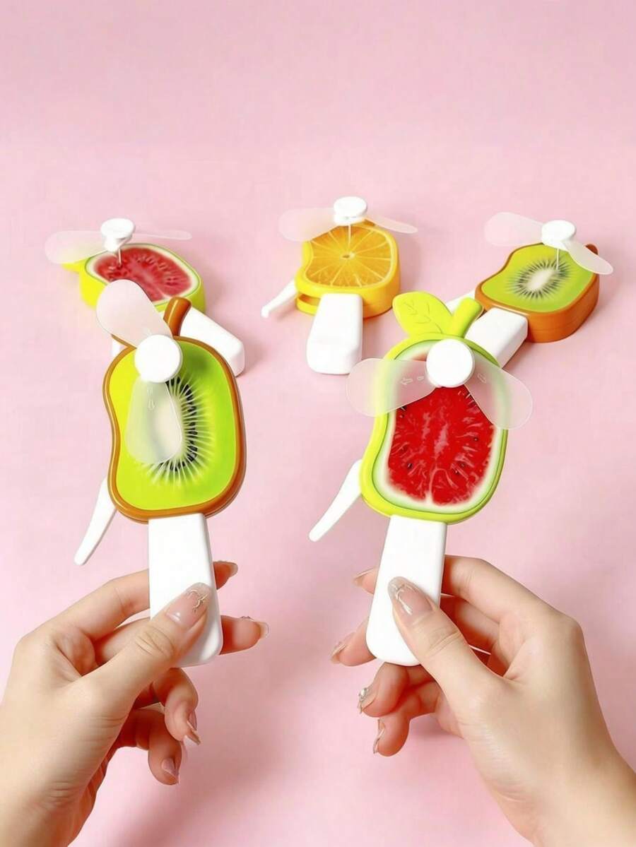 3 buah/Set Kipas Angin Mini Engkol Tangan, Tersedia Berbagai Warna dan Desain, Sempurna untuk Pesta Musim Panas dan Aktivitas Luar Ruangan, Pilihan Ideal untuk Wanita - Beraneka warna - View 1