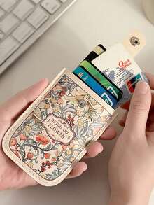 Slide-Out Large Capacity Card Holder, Creative ID Card Case, Multi-Slot Anti-Demagnetization Compact Ultra-Thin Card Wallet - Multicolor - View 5