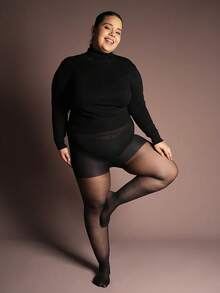 A Black European And American Sexy Spring And Autumn Summer Style Tight Fit Plus Size Stockings/Pantyhose Suitable For Any Occasion - Black - View 5