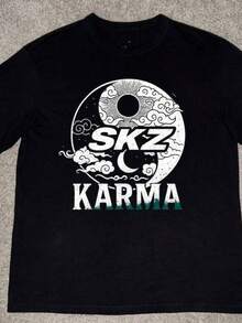 Camiseta de cuello redondo con estampado de anime para hombres, camisetas de algodón para mujeres, camiseta retro de, camiseta de la gira mundial Domiate 2026, mercancía de la gira mundial SKZ, sudadera con capucha SKZ, camiseta de manga corta con estampado de un lado, camiseta de estilo pullover, camiseta de algodón pesado de 180g, lavable aáquina, algodón pesado de 180g, top de primavera verano, camiseta de ajuste relajado, ajuste holgado, adecuada para reuniones diarias, camiseta% algodón, estampados de anime japonés, blusas para mujeres, camisetas para mujeres, camisetas de algodón para mujeres, camiseta para hombres, ropa para hombres, camisas para hombres, ropa para niñas, día de San Valentín, 14 de febrero, ropa para niñas, camisetas para niños, ropa para niños - Negro - Ver 6