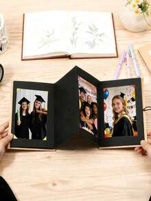 2026 Graduation Foldable Photo Frame, DIY Graduation Photo Album, Multi-Panel Collage Graduation Photo Display Stand, Student Commemorative Photo Album, Desktop Decor Frame, Graduation Gift, Gift Exchange Souvenir - Color - View 5