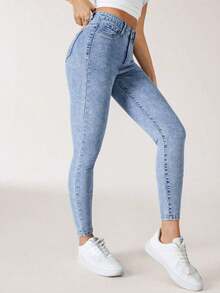 ICON Jeans pitillo sólidos - Lavado ligero 2 - Ver 1
