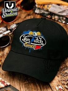 Dutch,1 Cap – Unisex Style:  Lettering & Print Hip-Hop Street Baseball Cap Trucker Hat, Dad Hat, Hip-Hop Cap – Ideal For Outdoors, Travel, Hiking, And The Beach - màu đen - Xem 2