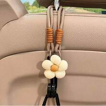 1 buah Pengait Belakang Jok Mobil, Gantungan Tas Tangan & Dompet, Pengait Sandaran Kepala yang Praktis, Aksesori Dekorasi Mobil, Trim Interior - Pengait tali bunga kecil - View 5