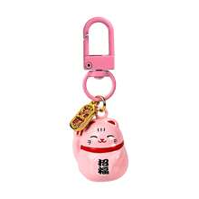 Lucky Cat Keychain Japanese Paint Lucky Cat Lobster Buckle Pendant Water Qin Sound Bell Bag Mobile Phone Hanger Lucky Gift Available In Multiple Colors - Painted Waving Cat - View 8