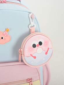 Fresh And Stylish New Lightweight Comfortable Cute Student Crossbody Bag, Minimalist Multi-Function Campus Backpack - Pink - View 6