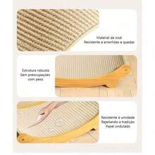 Cama De Gato Sisal Arranhador Em Curvo 60x32x15 - L - Visão 4