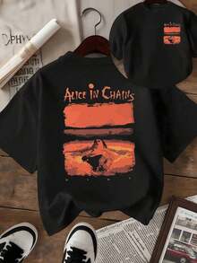 Figure Of A Woman In Warm Tones Against A Desert Landscape That Evokes Strength, Freedom And Connection With Nature. Women's Red Casual Modern Fitted T-Shirt Ideal For Everyday Wear - 彩色 - 查看 9