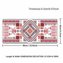 Vintage Red Pattern Gaming Mouse Pad Compatible For PC/Laptop/Desktop - Geometric Non-Slip Rubber Base Desk With -Slip,Computer Accessory For Office & Gaming - View 10