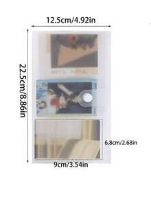 Hộp đựng thẻ đa năng trong suốt, sức chứa 288 thẻ, album ảnh mini tức thì, sổ đựng trang sức và thẻ. - trong suốt - Xem 6