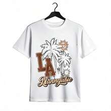 Tops para mujerEsta una Chaqueta de mujer de estilo juvenil y urbano, para vacaciones, con un diseño de LA+Tree. La tela suave y cómoda, lo que la hace adecuada para salidas informales, excursiones escolares y para crear un estilo fresco en primavera y verano. - Blanco - Ver 2