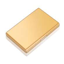 1pc Customized Stainless Steel Card Holder & Name Card Case, Anti-Demagnetization Compact Card Holder, Anti-Theft Bank Card Wallet, Titanium Black Business Card Case - Modern & Durable Design, Suitable For Office Or Professional Use, Personalized Gift For Leaders & Elders - Multicolor - View 15