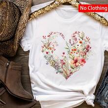 1 Piece Of Floral Heart-Shaped Iron-On Stickers - Vibrant And Varied Colors, Durable And Washable Patches For T-Shirts, Jeans, Backpacks, Clothing And Decorative Embellishments, Clothing Stickers, Fabric Embellishments, Watercolor Style. Suitable For Spring, Summer And Autumn. - 白色 - 查看 2