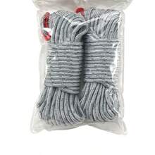 CAMPINGMOON 4mm Reflective Tent Rope, Outdoor Camping Reinforced Durable Sunshade Canopy Tie Down Windproof Rope, FS-4500 - Silver - View 8