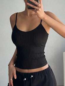Camiseta sin espalda para mujer - Negro - Ver 6
