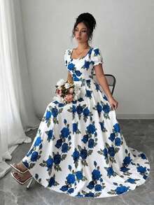 Women Midi Dresses - 皇家藍 - 查看 5