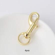 4pcs 45mm Zinc Alloy Dog Clip - Heavy Duty Metal Lobster Clasp For DIY Keychains, Pet Collars & Bags, Durable Hardware Buckle For Crafts & Accessories - Spring Hook Dog Buckle - View 7