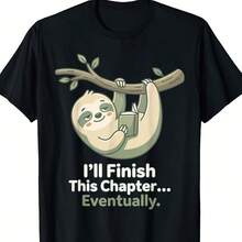 Ill Finish This Chapter Eventually Book Day T-Shirt - Black - View 1