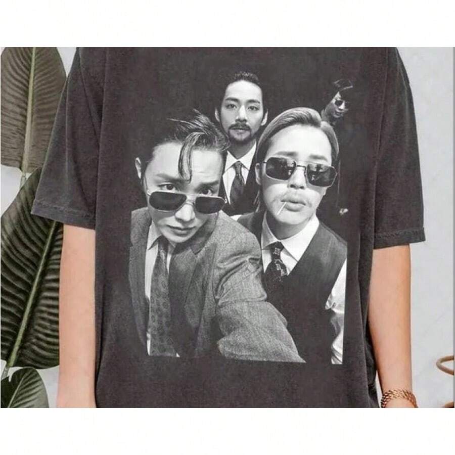 Camiseta vintage  Tour 2.0, reunión mundial de , reunión  Arirang, camiseta vintage de los 90, regalo para fanscamisas de mujer sudaderas para mujer sueter blusa casual mujer verano vestidos de graduación - Negro - Ver 1