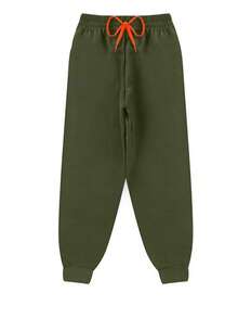 Boys' Winter Fleece Set With Hood, Pants And Jacket - Green - View 4