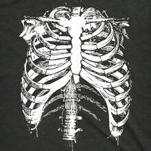 Playeras de hombre camisas para hombre camiseta halloween estampado perro loco esqueleto nacional envio - Negro - Ver 2
