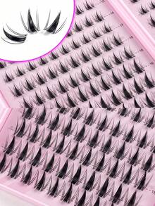 240 Cụm Mi Giả Kiểu Truyện Tranh, Kiểu Tự Nhiên, Chiều Dài 10-20mm, Cụm Mi Giả Kiểu Truyện Tranh Nhật Bản Tự Làm Hiệu Ứng Ướt, Số Lượng Lớn Mi Giả Tự Làm Chất Lượng Cao, Mềm Mịn, Mi Giả 3D Lông Chồn Nhân Tạo, Mi Giả, Trang Điểm, Nối Mi, Mi Ngắn, Mi Tự Làm, Mi Nhẹ, Tự Làm Mi Giả Tại Nhà - D - Xem 4