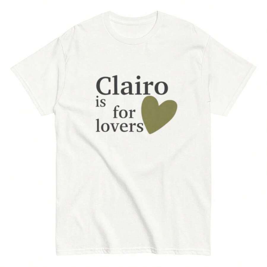 Cla1i1RO Charm220G Album T-Shirt. Essential Unisex AL1Godn T-Shirt, 220g Of Unique Softness. Designed To Fit All People, Men And Women Alike. Durable, High-Quality Fabric, Ready For Any Cut, Delicate To The Touch But Built To Withstand. Lightweight Tops For Women, Perfect For Autumn Outfits, Vacation Wear, And New Year's Costumes. - 白色 - 查看 1