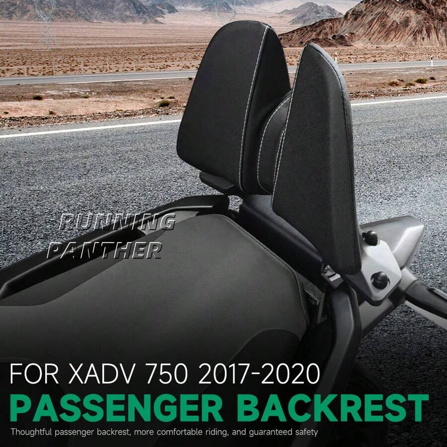 适用于 X-ADV 750 XADV 750 X-Adv750 Xadv 750 2017-2020 的全新摩托车乘客座椅后靠背垫 - A - 查看 1