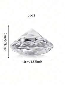5/10pcs Acrylic Rhinestone Table Place Name Card Holder, Crystal Table Number Stand, Party Decorations For Birthday, Wedding, BabyShower, Valentine Day - Silver - View 12