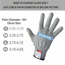 Bộ 2 găng tay chịu nhiệt, chống cắt 5 cấp độ, găng tay an toàn cho đầu bếp, dùng khi nướng, chiên, mở hàu, thái, cắt thịt, vải co giãn không đường may, cách nhiệt hai lớp, găng tay nhà bếp nhẹ. - Xem 11