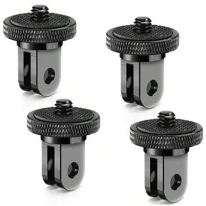 1/4"-20 Camera Adapter Suitable For Hero 13/12/11/10/9/8 X5/X4 OSMO Action 6/5 Pro/4 Action Cameras, Tripod Mounting Screw And 1/4" Mini Tripod Adapter