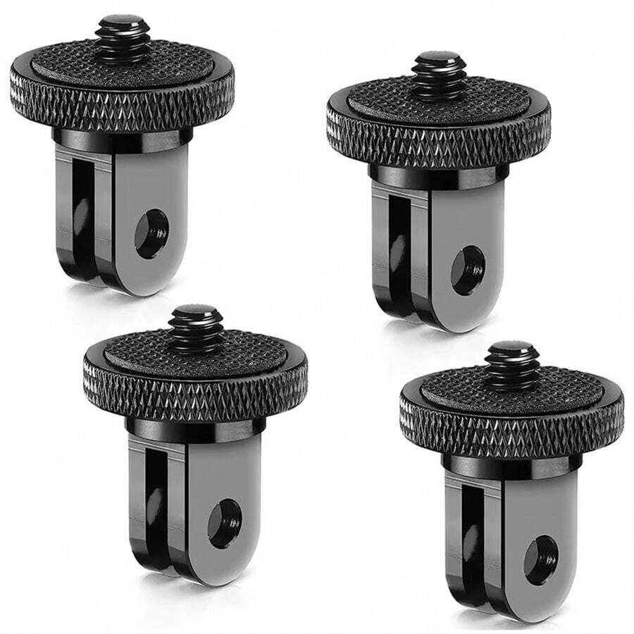 Bộ chuyển đổi ren 1/4"-20 phù hợp với máy quay hành động Hero 13/12/11/10/9/8 X5/X4 OSMO Action 6/5 Pro/4, kèm vít gắn chân máy và bộ chuyển đổi chân máy mini 1/4". - Xem 1