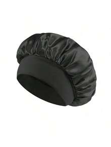 3 Stücke/1 Stück Seidenschlafmütze, Satin-Haarhaube, weiche elastische Seidenschlafmütze, Seidenstirnband, modische einfarbige Satin-Schlafmütze für Damen mit breitem Rand, bequeme atmungsaktive tägliche Haarpflege-Schlafmütze, Schulanfang-Schlafmütze - Verschiedenfarbig - Übersicht 11