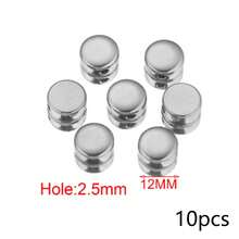 10 hạt đệm bằng thép không gỉ 304 mạ vàng 18K, hình trái tim/ngôi sao/hình tròn, thích hợp để tự làm trang sức. - hạt cườm - Xem 7