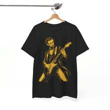 Unisex T-Shirt Made Of Pure Cotton, Abraham Abe  Playing Guitar Vintage Retro  Funny Meme T-Shirt, Summer T-Shirt, Summer Clothes Women, Men's Summer Outfit, Women's Shirt, Creative Design, Outdoor Play, Cool Style, Fun Design, Great For Outdoor Play, Creative Design, Outdoor Play, Cool Style, Fun Design, Great For Outdoor Play - Black - View 1