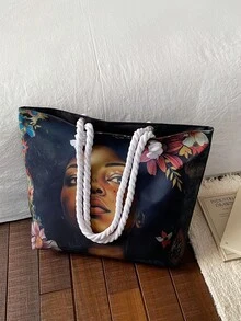 Large Capacity Handbag For Women, New Arrival Minimalist Commuting Shoulder Tote Bag - Multicolor - View 8