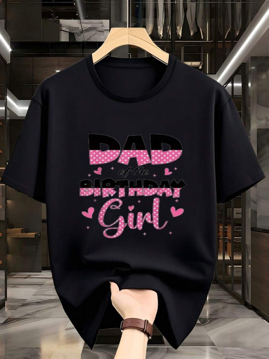 Men's T-Shirt With Contrasting Color Print And Letters. Everyday Wear For Sweet Girls Or Students. Cool And Sweat-Free Summer Clothing. Elegant Party Outfit. T-Shirt For Elegant Ladies. Blouses Suitable For Curvy Women. - 黑色 - 查看 1