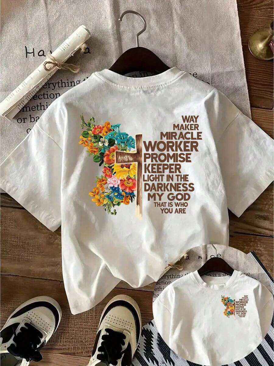 Camiseta con Estampado de Mariposa en Ambos Lados, Camiseta Casual de Manga Corta con Cuello Redondo y Estampado Frontal y Trasero, Adecuada para Verano y Primavera, Camiseta de Manga Corta, Ropa de Mujer 2026-Camiseta Casual-Blusa Unisex de Estilo Vintage Urbano, Camiseta Holgada de Algodón de Manga Corta con Cuello Redondo, blusas para mujer. blusas.blusas casuales para dama. - Blanco - Ver 1