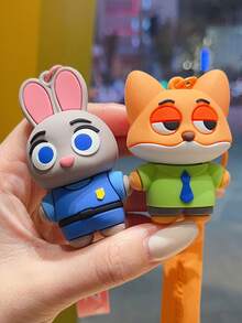 Disney 疯狂动物城主题钥匙扣套装，包含朱迪·霍普斯、尼克·王尔德、克劳豪瑟和闪电等角色，采用优质柔软硅胶制成，经久耐用、轻巧舒适，非常适合挂在钥匙、背包、钱包或行李箱上。 - 鑰匙鏈 - 查看 9