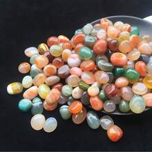 Natural Pebble Stones, Colorful Agate Stones, Suitable For Aquarium, Flower Pot, Decorative Purposes - A - View 7