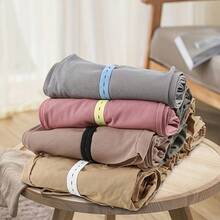 50/100pcs/Set, Random Color, Canvas Elastic Organizer Straps With Adjustable Buttons - Suitable For Clothing Storage, Luggage Space Saving, Drawer And Wardrobe Organization, Bedding Fixing, Etc. - Multicolor - View 10