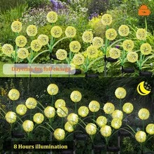 3个太阳能户外洋葱灯，闪亮星爆球灯，多色变幻仙女灯，适用于花园、屋檐、户外、树木、帐篷、圣诞装饰、家居礼品，防水等级IP65 - 太陽能蔥球 - 查看 8