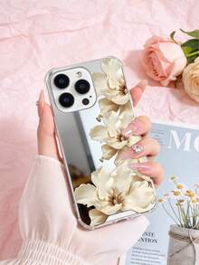 Ốp điện thoại họa tiết hoa mộc lan vẽ mực, tương thích với iPhone 13/15/16/17pro/17/14/17/15pro/15 Plus/15 Promax/7plus/8plus/X/Xs Max/Xr/11pro/12pro/13pro/14pro/12mini/13mini/11promax/12promax/13promax/14promax/14plus/17pro Max/17Air/6/6s Plus/7/8/16Pro/16plus/16promax/Se2/17promax và tương thích với Samsung. Ốp bảo vệ chống rơi tráng gương cho Galaxy/A54/A14/A12/A13/A15/A32/A33/A24/A52S/S20/S21/S22/S23/S24/S23Plus/S24ultra/S25/A15/A33/A23/A07/A17/S26/A56/A57 - Nhiều màu - Xem 6