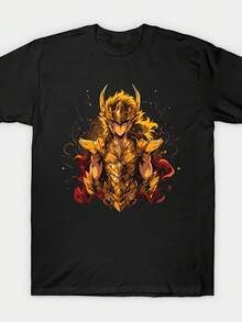 Camiseta% |   La elección perfecta para festivales deúsica y estilo cotidiano, cuello redondo, mangas cortas, tela ligeramente elástica, corte regular, estampado, tallas de S a 3XL. - Negro - Ver 1