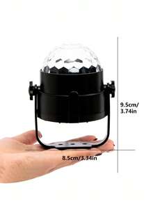 LED Disco Ball Light, Crystal Magic Ball Projector Light, USB Powered Stage Light, Sound Activated + RGB Color Changing, Indoor Party Atmosphere Lamp, Home KTV Karaoke Room Decor, Christmas Halloween Holiday Decoration, Small Party Flashing Light, Creative Gift For Friends And Family - LED Disco Ball Light - View 11