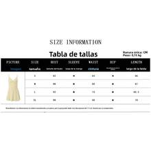 Nueva colección verano vestido corto unicolor con tirantes corte ajustado estilo elegante y sensual  moda europea clásica para mujer - Negro - Ver 4