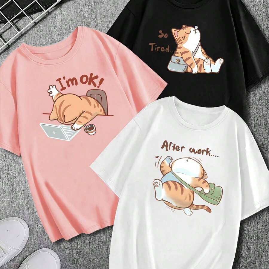 Camiseta para Mujer con Diseño de Oso Minimalista y Texto - Blanco - Ver 1